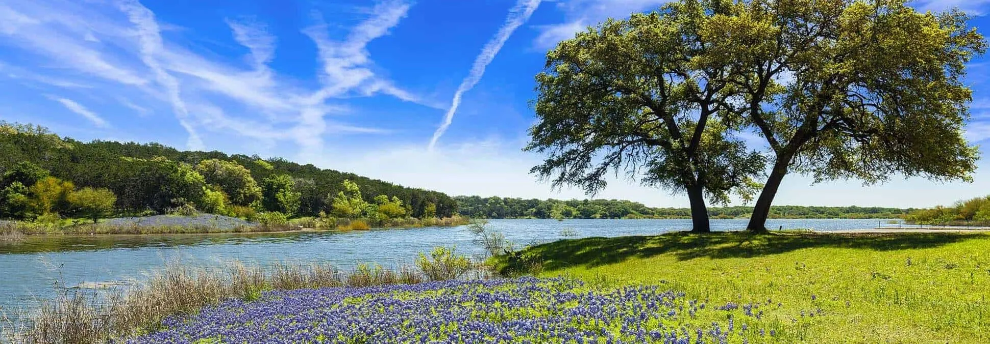 A beautiful Texas brick and stone home with manicured lawn